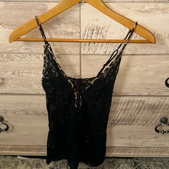 This is a teddy I modeled and it’s Seven ‘til Midnight lace leopard lining!NWOT - Picture 1 of 6